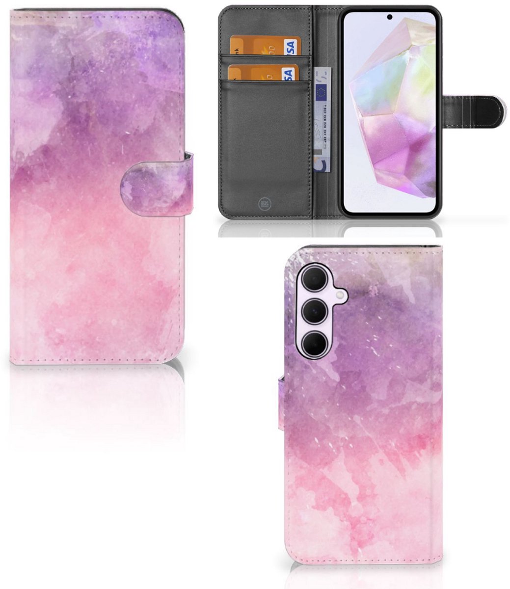 Hoesje Samsung Galaxy A35 Pink Purple Paint