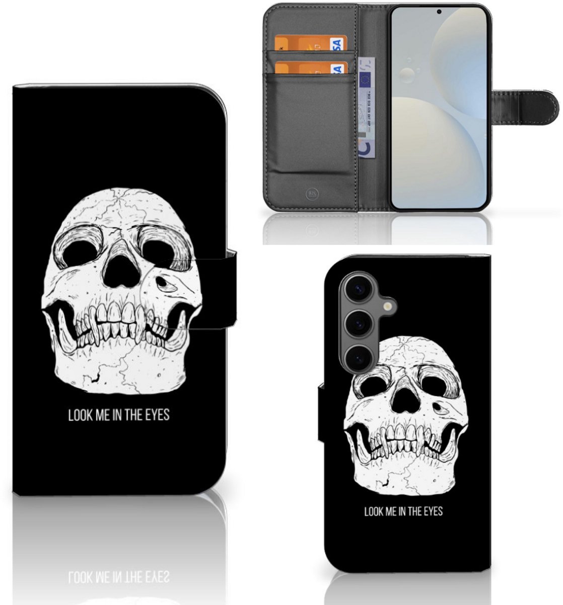 Telefoonhoesje met Naam Samsung Galaxy S25 Skull Eyes