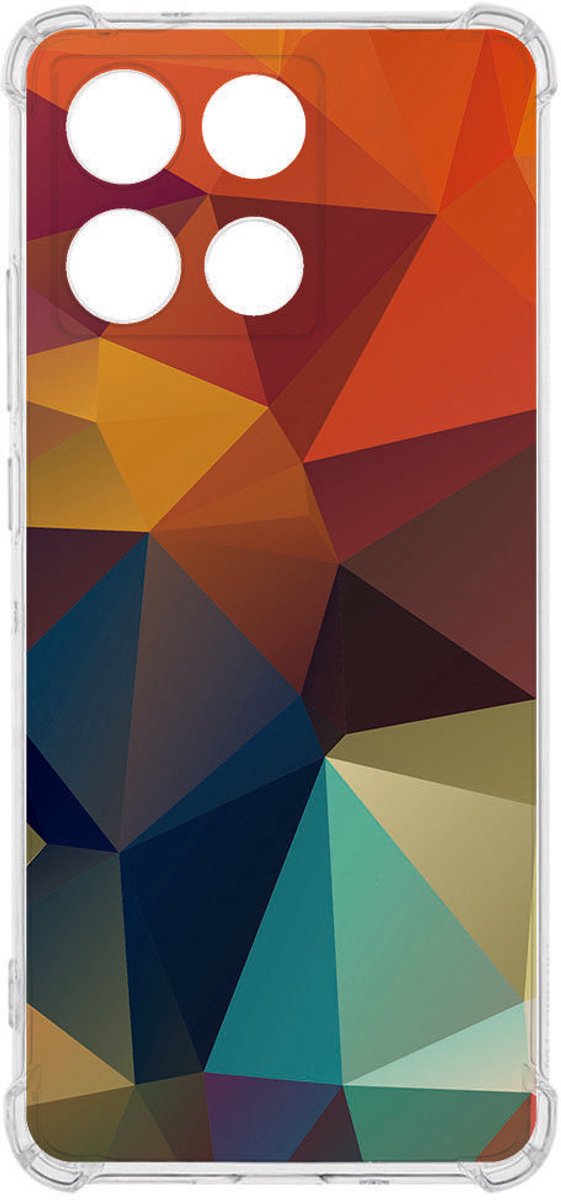 TPU Telefoonhoesje Motorola Moto G56 - Polygon Color backcover