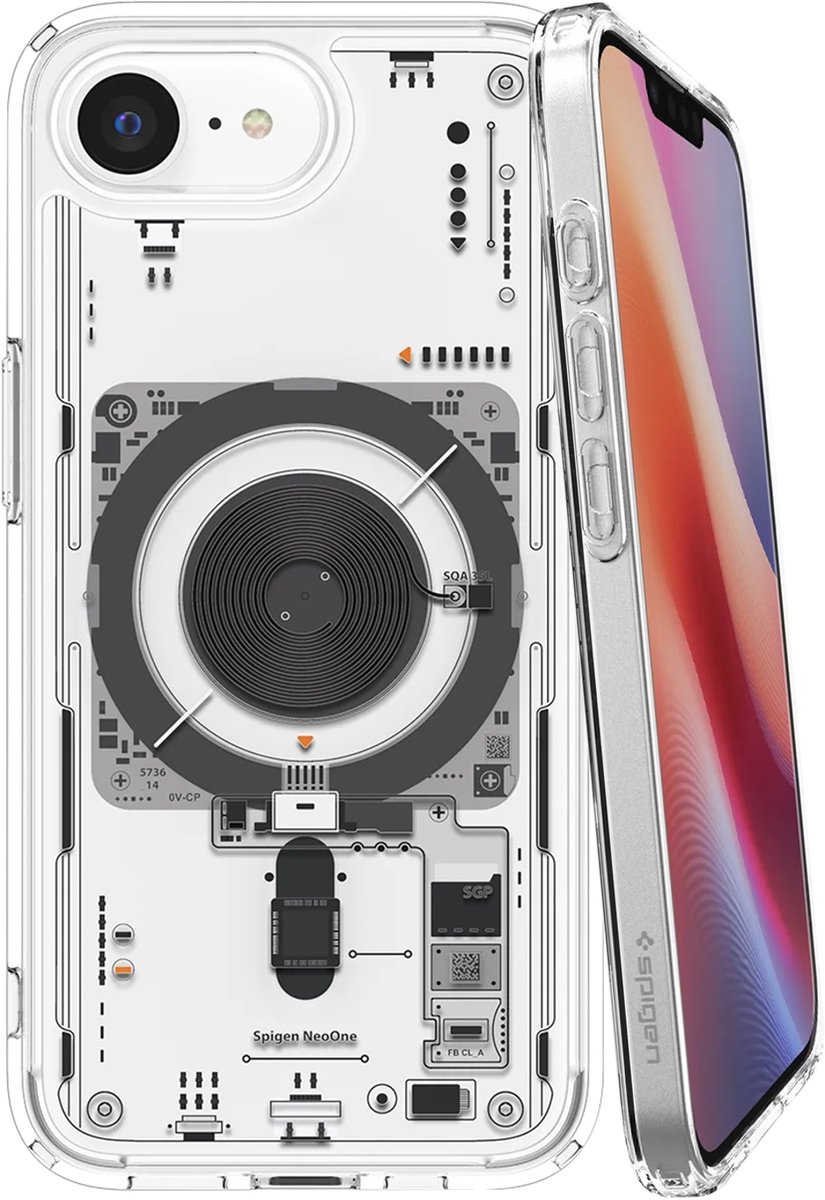 Spigen SGP, MagSafe Hoesje Geschikt voor Apple iPhone 17e Schokbestendige Ultra Hybrid Neo One Serie, Transparant