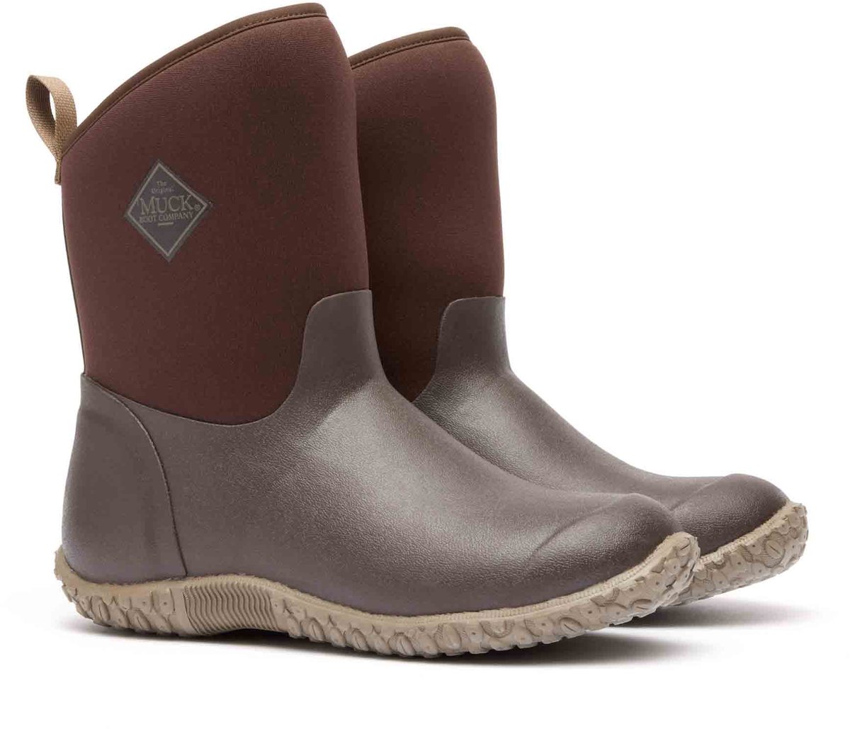 Muck Boot Muckster II Mid | Brown/Cream Faux Fur - FW Mid Boots - Maat UK 9 -
