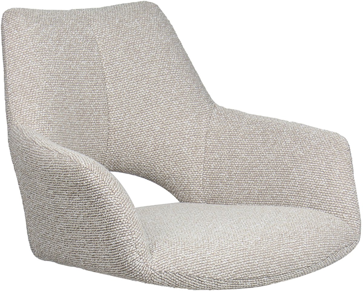 LABEL51 The Chair Studio Eetkamerstoel - Naturel - Royal Stof - One Size - Stoel