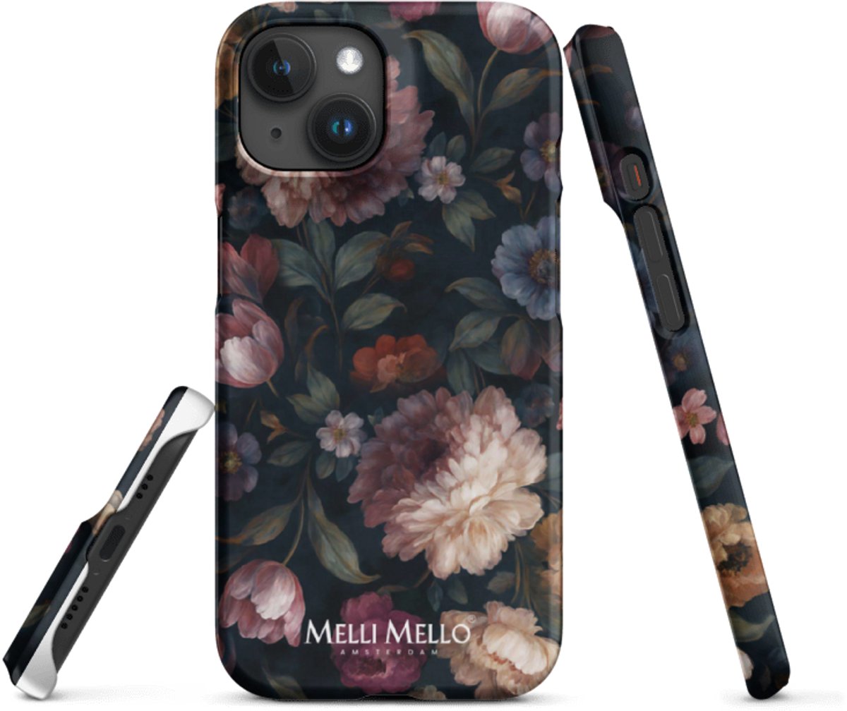 Melli Mello Telefoonhoesje Noir Bloom (Hard Case) - Apple iPhone 15