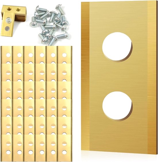 Vervangende titanium messen set 36 stuks voor Mammotion Luba 2, Luba Mini, Yuka Mini robotmaaiers inclusief schroeven