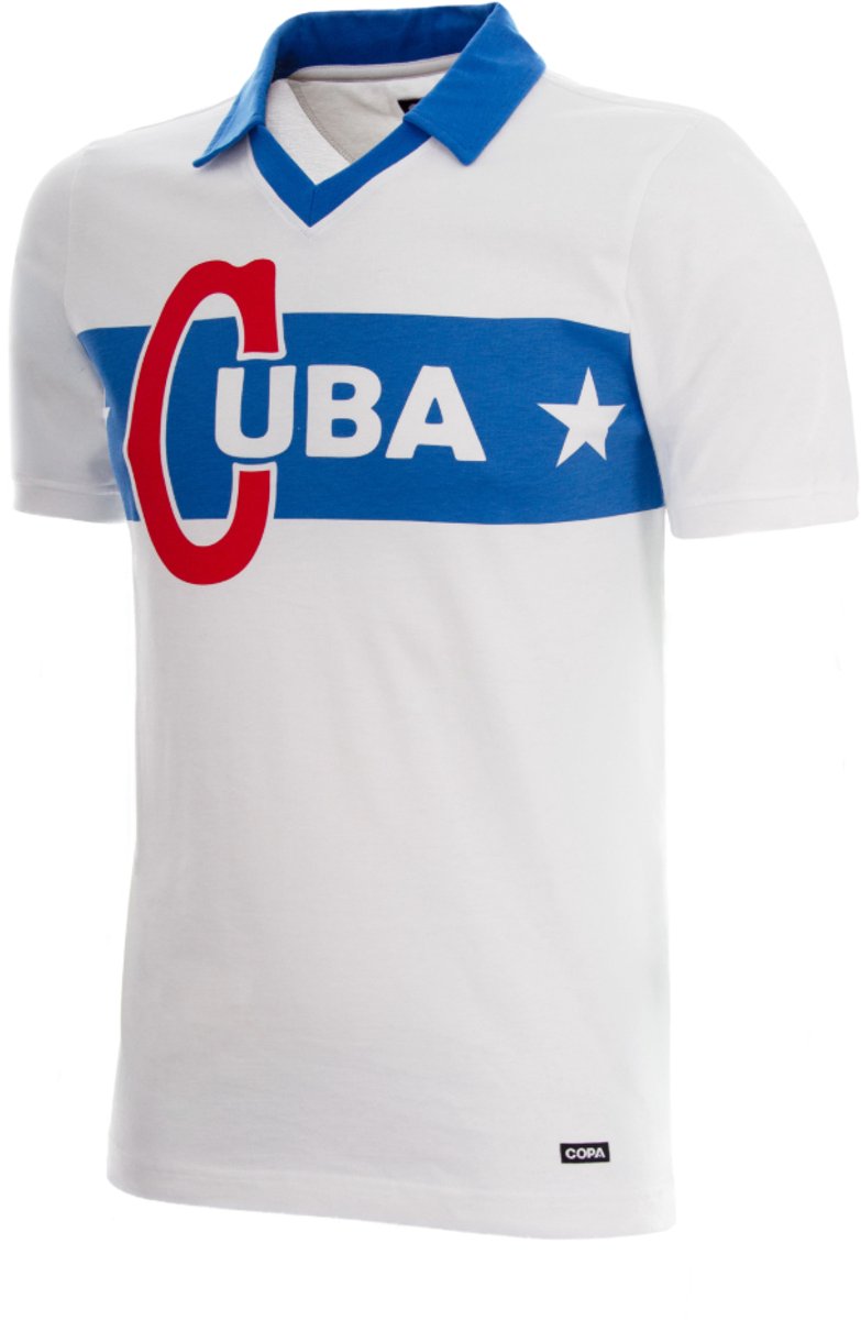 COPA Football - Cuba 1962 Castro - Retro voetbalshirt - Heren - L - Blauw