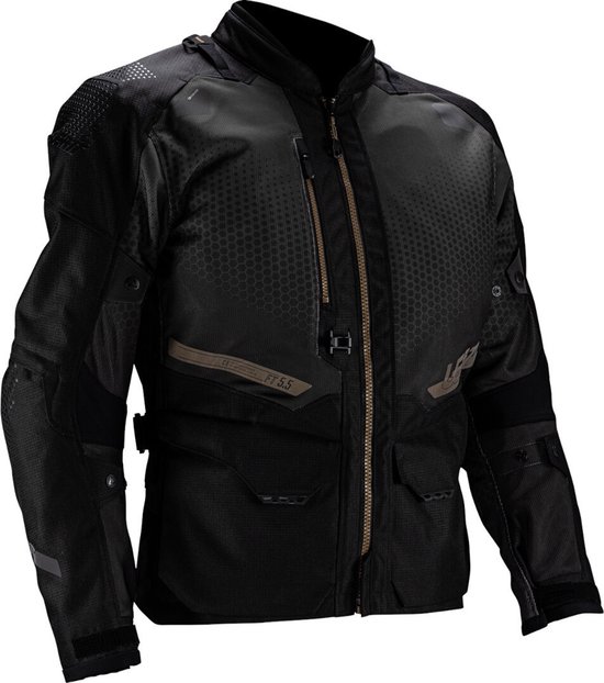 Leatt ADV FlowTour 5.5 Stealth Zwart Waterdichte Textieljas - Maat L - Jas