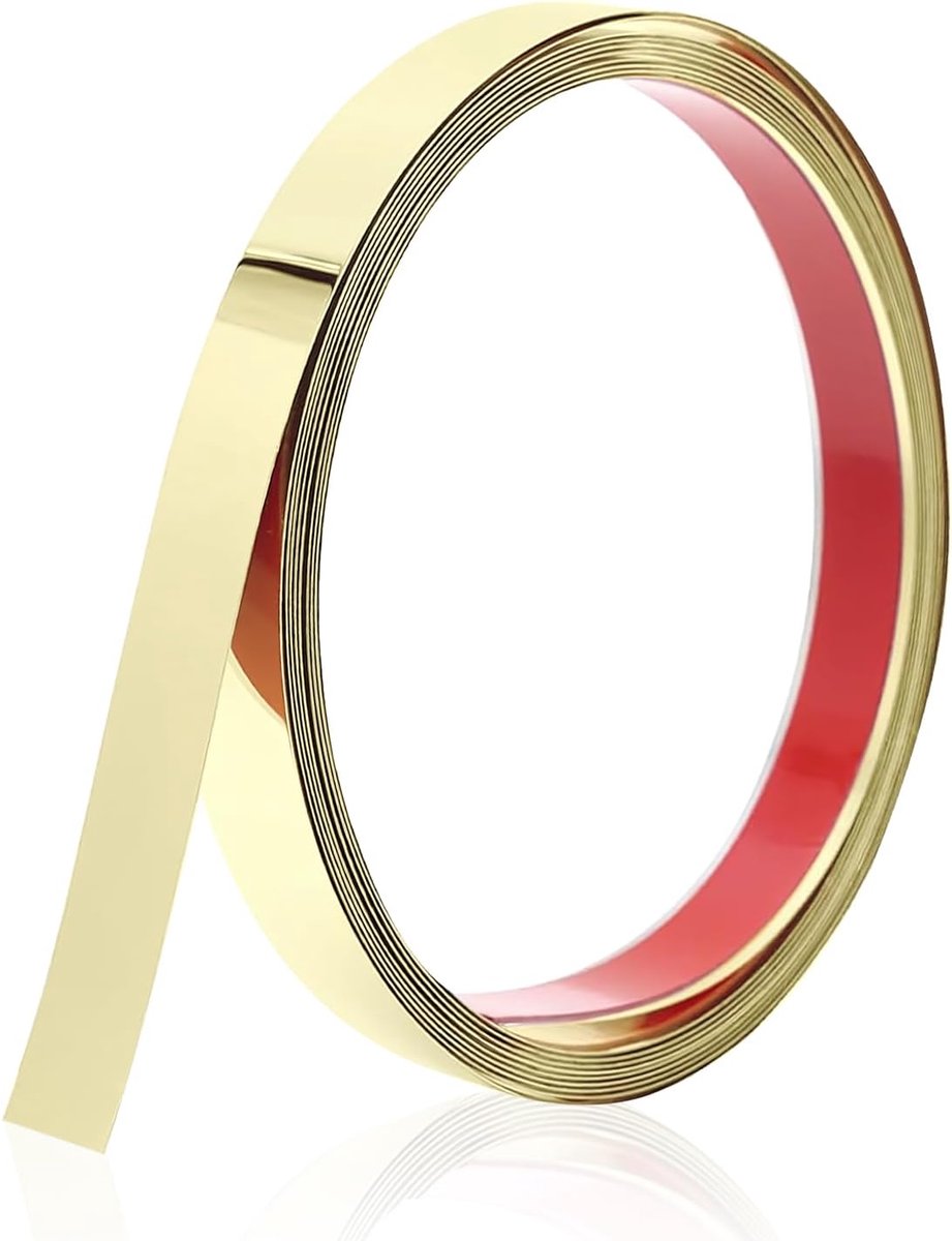 Stainless Steel Strip - Tegel Decoratie - Gouden Tape - Tegel Rand Trim - Zelfklevend Metaal - 5m x 1cm