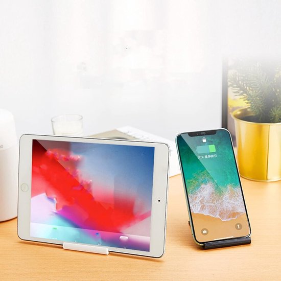 Set van 4 opvouwbare telefoonhouders met meerdere verstelbare hoeken, geschikt voor smartphones en tablets van 4-9,7 inch, ideaal voor thuis en op kantoor — afbeelding 3