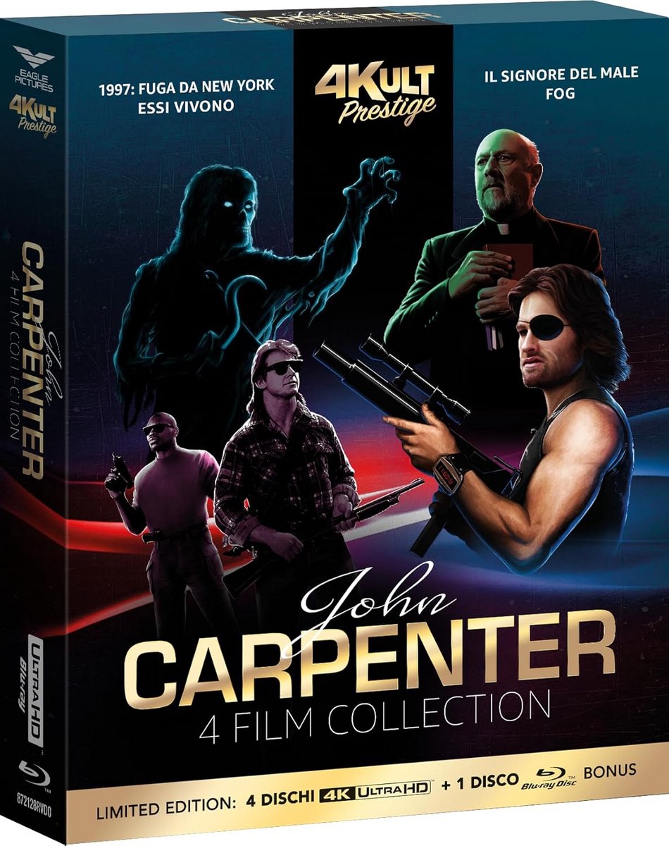 4K Ultra HD & Blu-ray Collectie: Klassieke Horrorfilms van John Carpenter