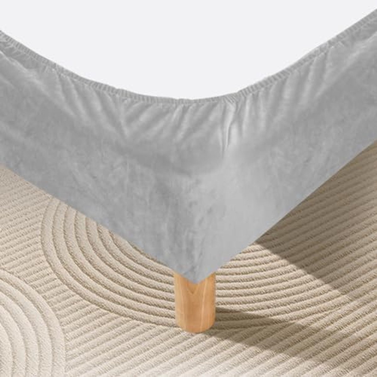 Fluwelen Bedframehoes met Elastische Band voor Kindsizes Bedden - Bescherming en Decoratie