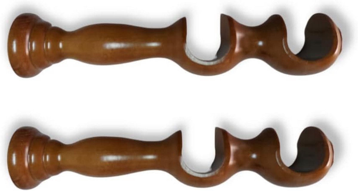 Pair of Staffe curtain rods for wood curtains, 35 different colors, 2 pieces