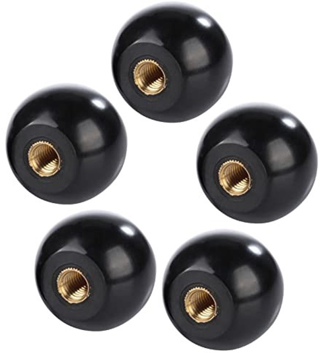 MTTproducts- Handvat 5 Stuks - Bakeliet - Geïsoleerd - Ronde Knop - Reserveonderdelen - M8 x 32 - Hoogwaardige Kwaliteit