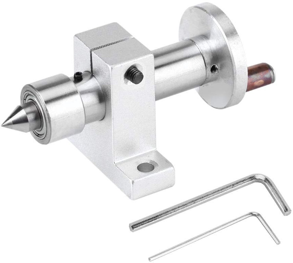 MTTproducts- Dubbele Lager Verstelbaar - Mini Draaibank - Houtbewerking Tool - Metaal - Hoogte 27 mm - Tip Rekbare Lengte 30 mm - Draaicentrum