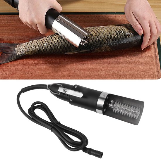 Elektrische Fish Scaler - Krachtige Fish Scale Remover - Volautomatisch - EU Plug - Vis Schubben Verwijderen - Voor Thuisgebruik - Compact — afbeelding 4