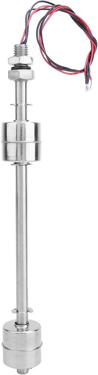 Dubbele Bal Vlotter Schakelaar van Roestvrijstaal - 10mm Vloeistof Niveau Sensor voor Tank en Zwembad, 200mm Lengte
