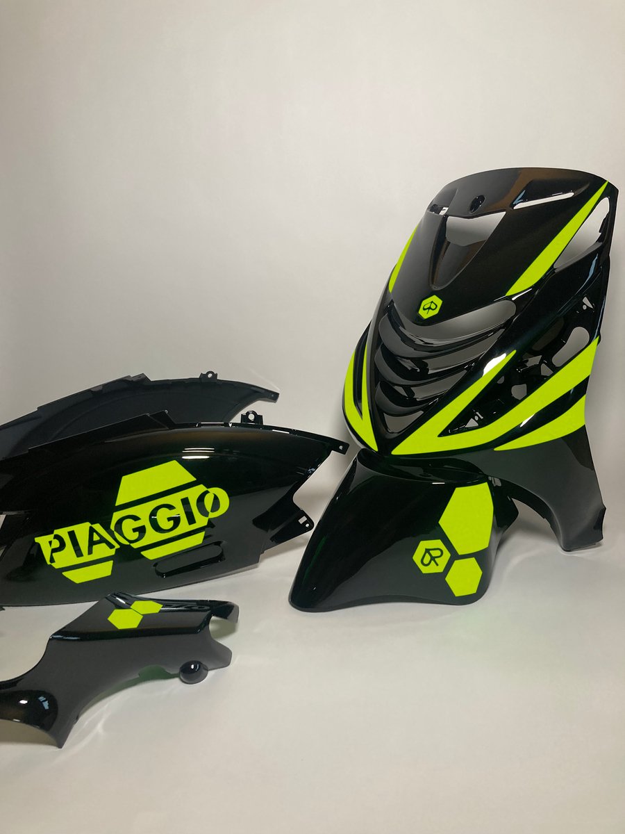 Piaggio Zip Stickerset - Hexa - Fluor Geel