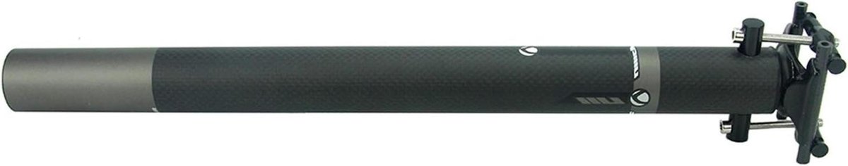 Fiets Zadelpen Carbon - Zadelpen Fiets - Comfortabel Fietsen - Volledig Carbon Fiber - 33.9x400mm - Zwart