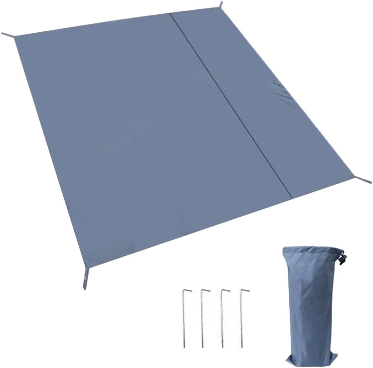 Campingvloerbedekking - Outdoor tapijt - Buitenactiviteiten - Sneldrogend Oxford - 260 x 230 cm - Blauw