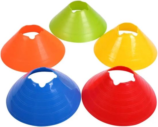 Voetbal Trainings Kegels - Marker Schotels - Sport Training - Duidelijke Zichtbaarheid - 20 Stuks - Geel — afbeelding 4