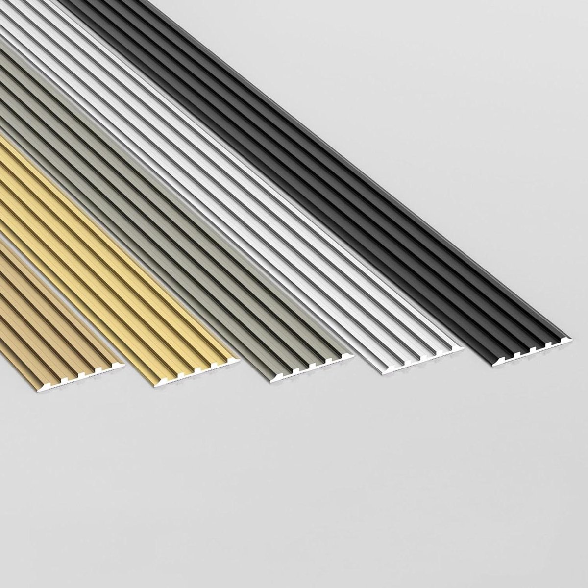 Traprandprofiel Antislip - Trapkantprofiel Aluminium - Veilige Trappen - Verbetert Grip - 120cm - Tan
