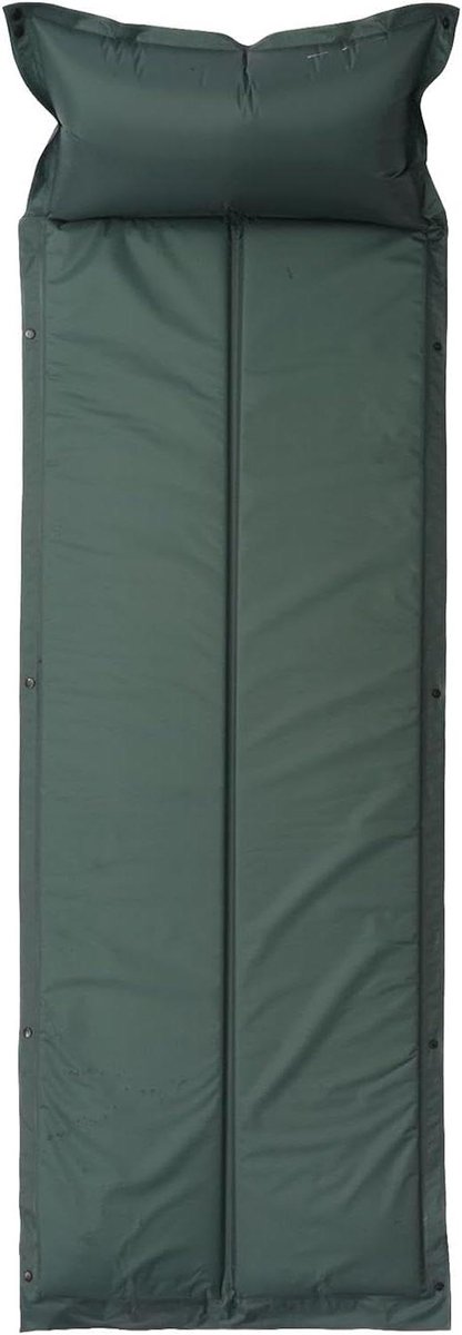 Opblaasbaar Slaapkussen - Luchtmatras Kamperen - Buiten Ontspannen - Zelfopblazend Ontwerp - 183x60x2.5cm - Leger Groen