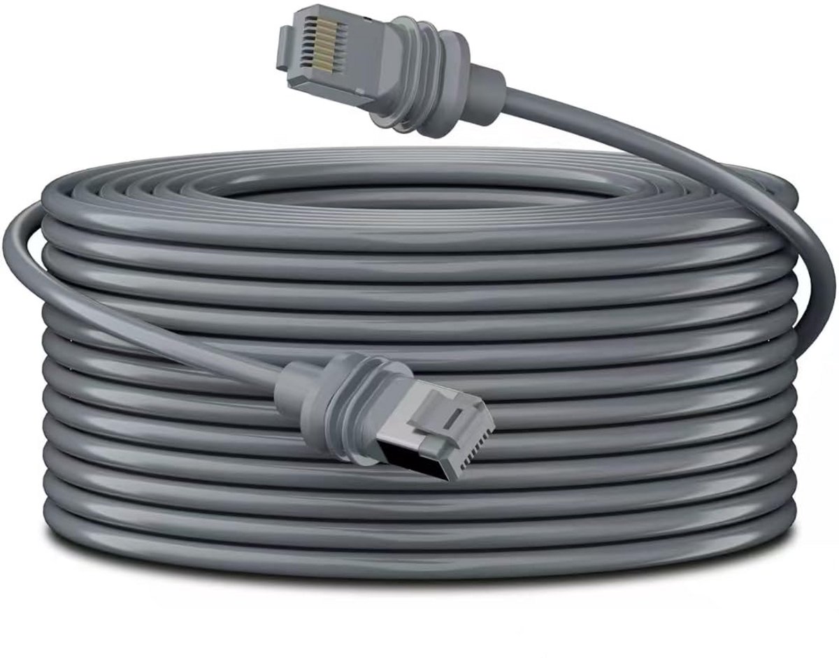 20 Meter Ethernet Verlengkabel CAT6 voor Starlink Gen 3 en Mini Buiten en Binnen