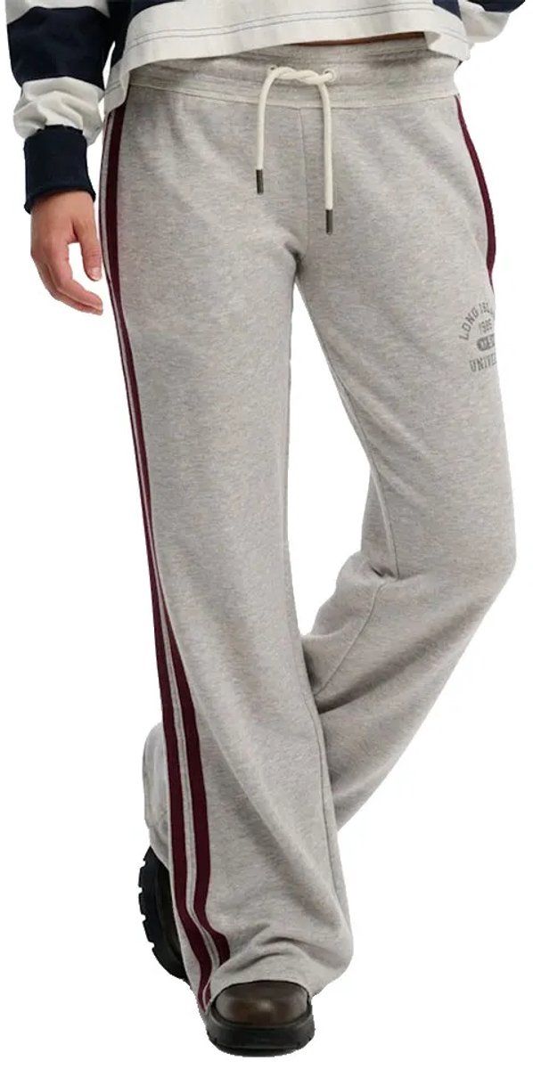 Superdry Athletic Essential Stripe Flare Joggers S Vrouw Grijs