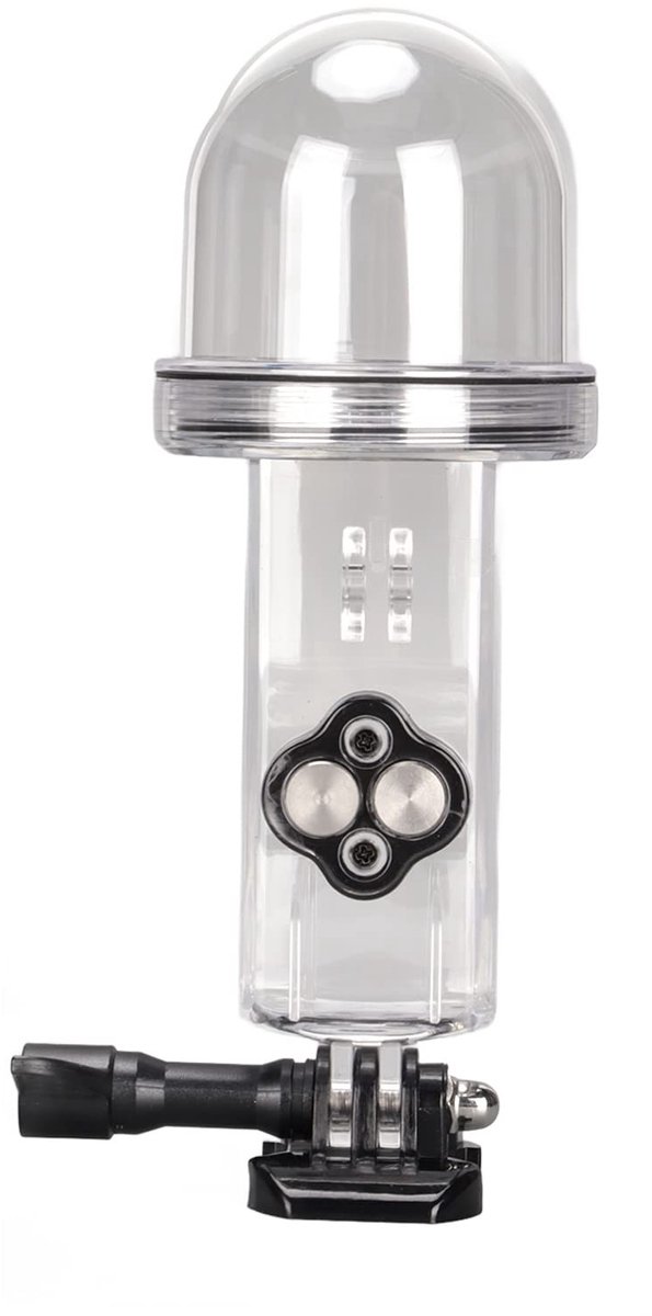 Cosensi- Camerabehuizing Waterdicht 60 m - Roestvrijstalen Knop - Hoog Doorschijnend Acryl - 360 ° Koepelontwerp - Voor Pocket - Duurzaam - Waterdichte Behuizing