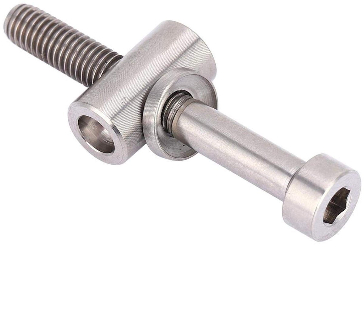 Byshayne- Zadelpen Schroef M5x30/35/40mm - Titanium Legering - Corrosiebestendig - CNC Precisiebewerking - Duurzaam - Vaste Verbinding - Fietsschroef