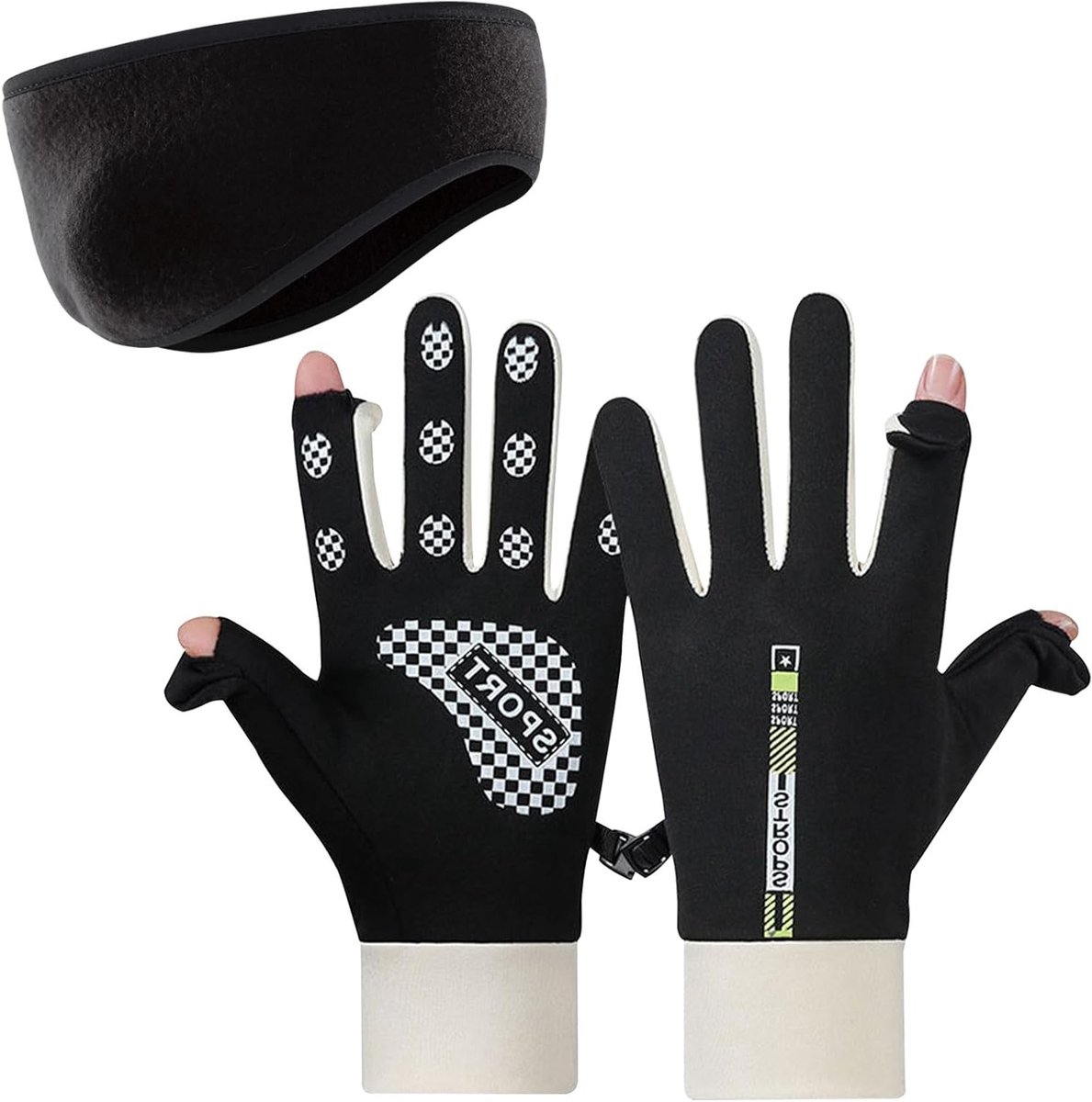- Touchscreen winterhandschoenen voor sport en outdoor activiteiten, winddicht, thermisch, antislip, waterdicht - geschikt voor motorrijden, fietsen, hardlopen en klimmen