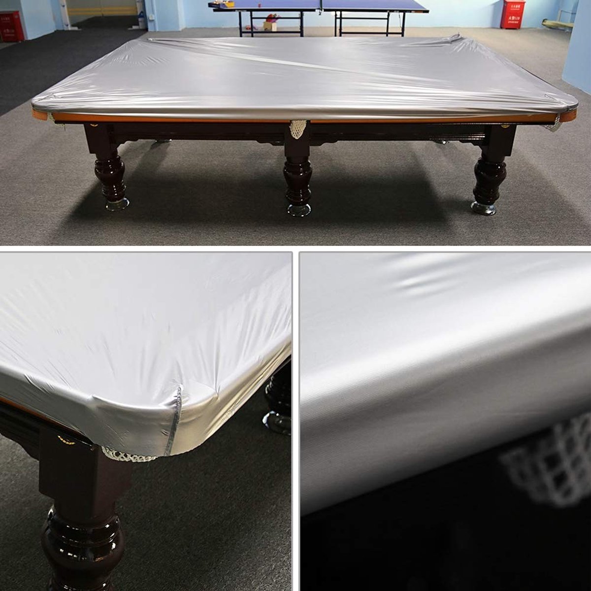 Cosensi- Afdekking Waterdicht - Biljarttafel 260 x 170 cm - Duurzaam - Slijtvast - Bescherming tegen Vuil - Lichtgewicht en Eenvoudig te Gebruiken - Biljarttafelhoes