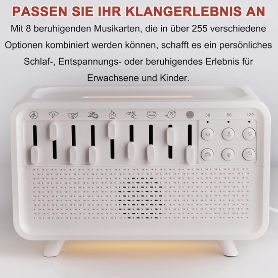 3-in-1 Geluidsmachine voor Slaap: Luchtbevochtiger, Bluetooth Speaker en Nachtlamp — afbeelding 2