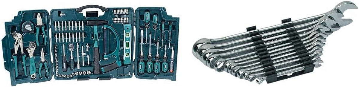 Universele Gereedschapskoffer 89-Delig en Combinatiesleutelset 12-Delig - Voor Thuis en Universeel Gebruik