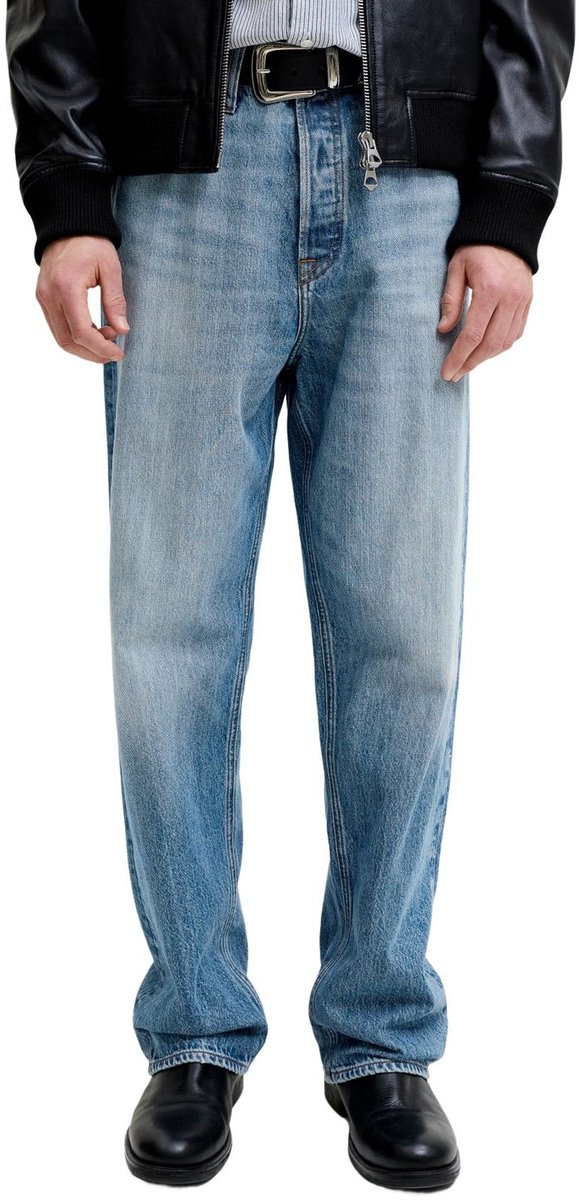 Jack & Jones Heren Jeans Broeken baggy Fit Blauw 34W / 30L Volwassenen