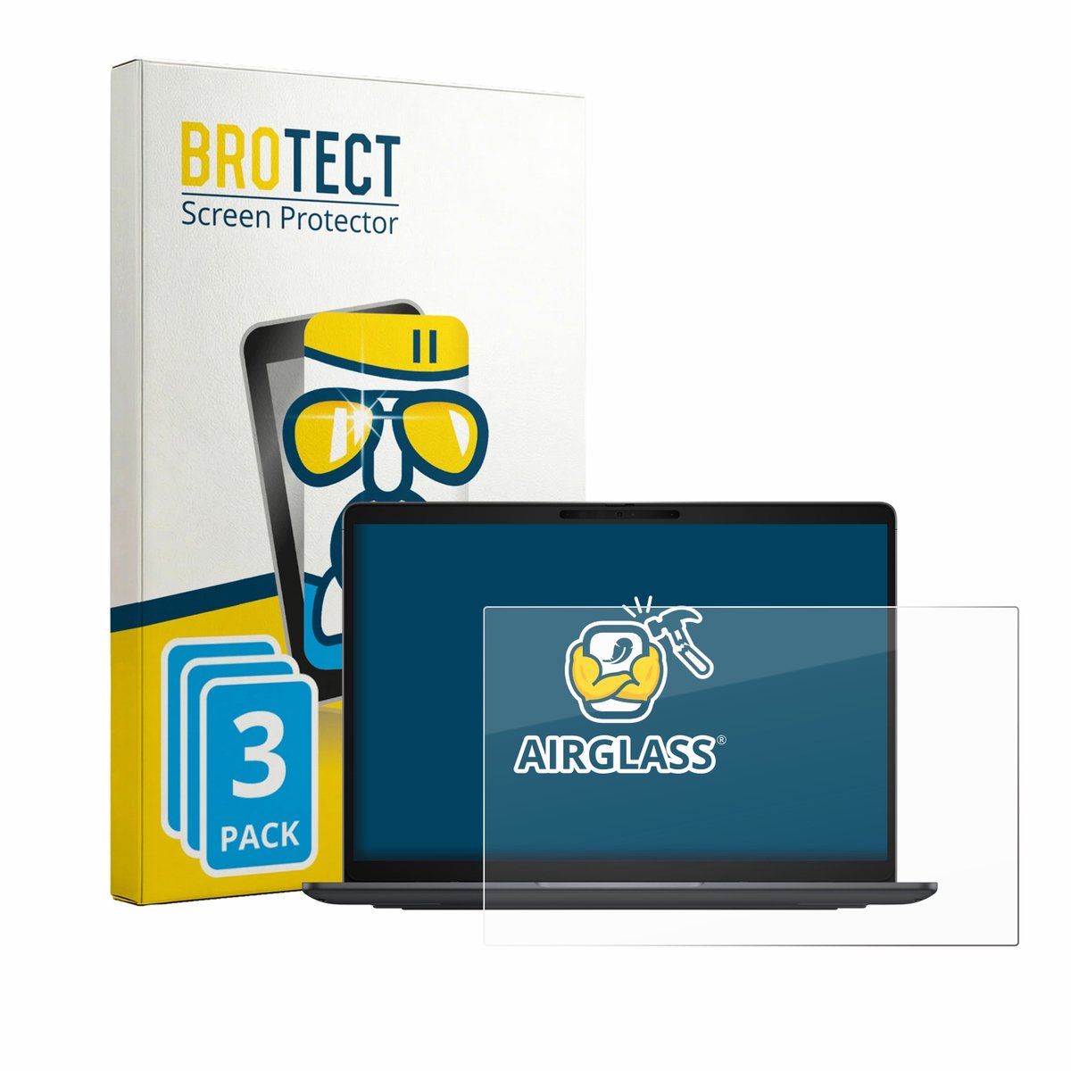 Screenprotector 3 Stuks voor Dell Pro 7 Series 13 P713260 Beschermglas transparant