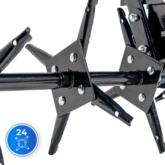 HW-AERATOR Gazonbeluchter voor zitmaaier en quad - 93 cm - 24 Pinnen Compatibel met de HEXWELT HW-TR-452 tuintractor — afbeelding 4