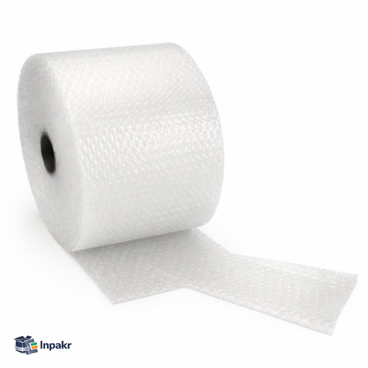 Inpakr Noppenfolie Vellen op Rol - 28,5cm x 30cm (166 vellen/rol) - 10mm Nop - Bubbeltjesplastic Rol - Bubbelfolie Luchtkussenfolie - Transparant