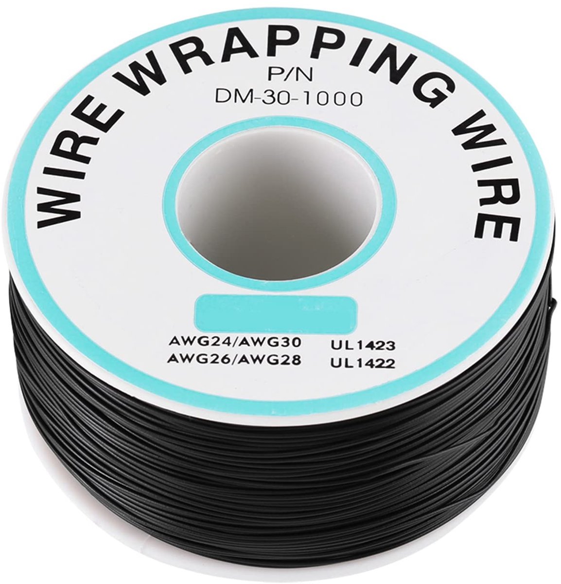 Dailygoods - Dailygoody - 30 Awg Kabel - Flexibele Elektronische Draad - Zwart - Hoogwaardige Kwaliteit - Ideaal voor Breadboard Gebruik - 250 Meter