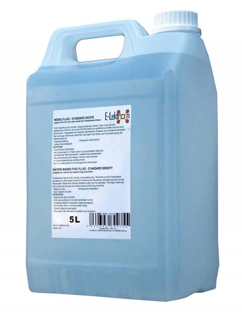 E-Lektron FSL5-S - Rookvloeistof 5 liter - Standaarddichtheid - Universeel te gebruiken