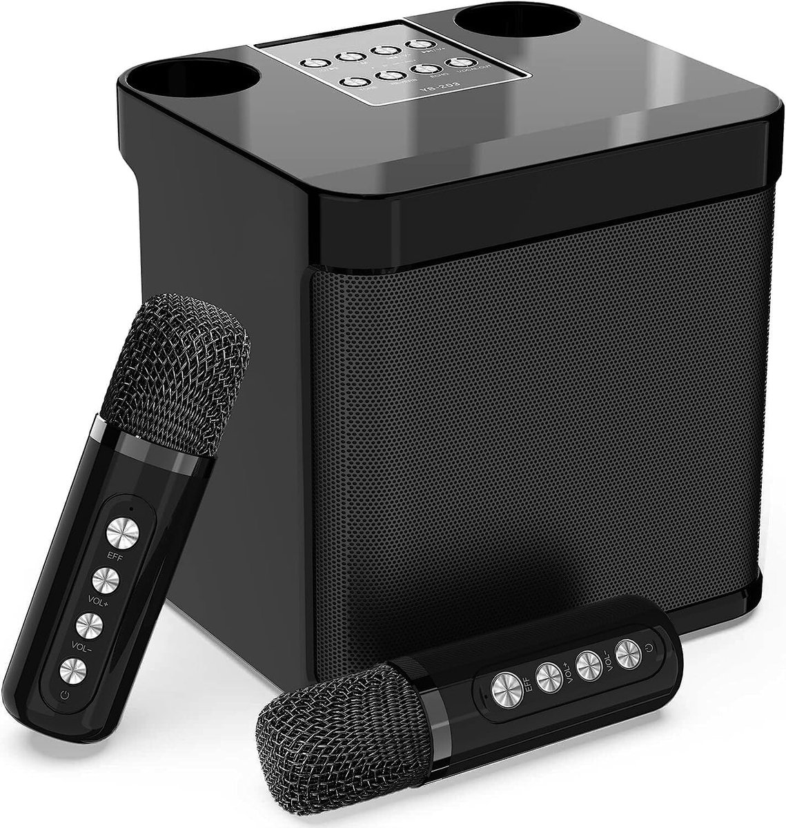 Karaokeset met Draadloze Microfoon - Bluetooth Speaker - Partybox - audiosysteem