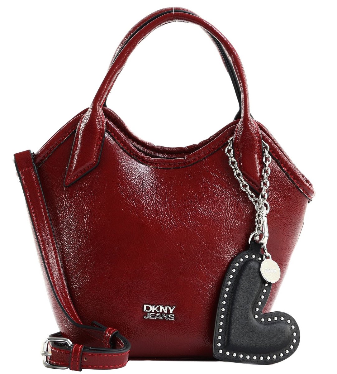 DKNY handtas schoudertas Mari Mini Tote Bag Rhythm Red donkerrood