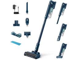 Philips Steelstofzuiger met Dweilfunctie XC5141/01 - Zuigmond met LED verlichting - Draadloos - Zonder Zak - Handstofzuigerfunctie - Alle Vloertypen - Lichtgewicht