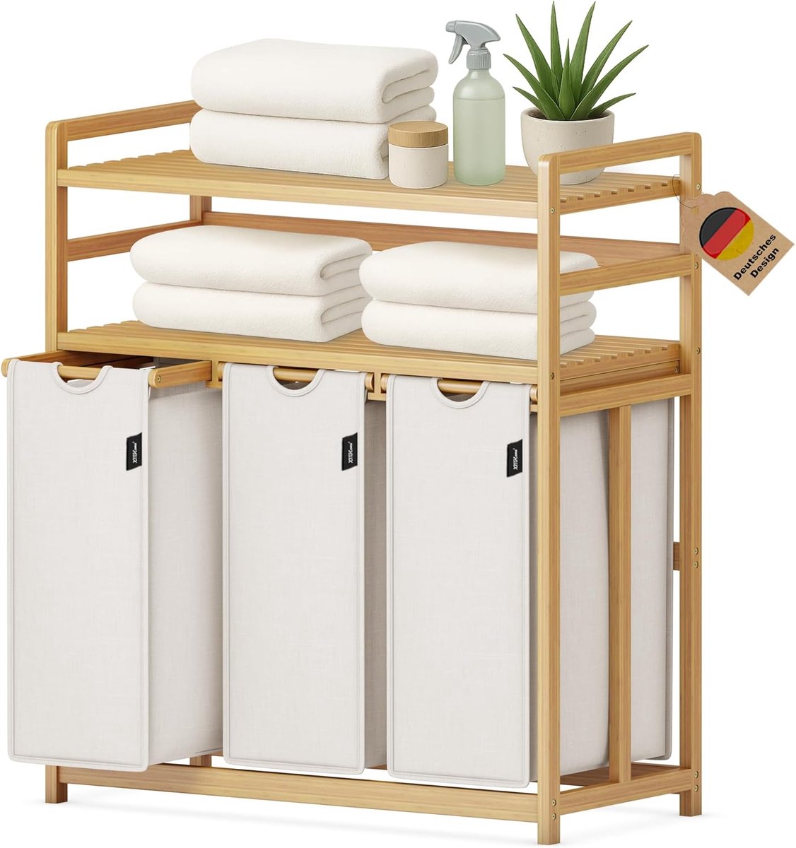 Wasmand 3 Vakken - Wassorteerder - Amount of L - wasunit