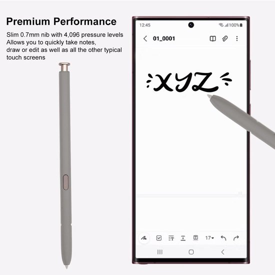 Dailygoods - Vervangende S Pen voor S24 Ultra 5G zonder Bluetooth — afbeelding 2