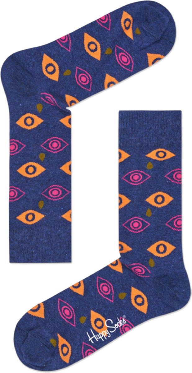 Happy Socks Cry Baby Sokken - Blauw/Geel - Maat 41-46