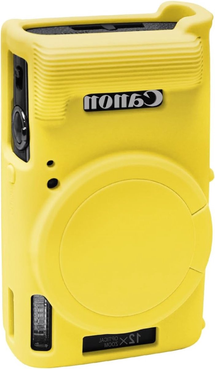 Hoes voor Canon PowerShot IXY 650/ELPH 360 Camera, Zachte Siliconen Bescherming, Verwijderbare Lenskap, Slanke Pasvorm, Antikras Draagcase, Camera Bescherming, Accessoire voor Fotografie