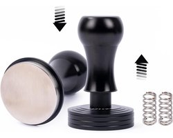 Roestvrijstalen Koffiestamper - Espressopers Tamper - Espresso Zetten - Multi-Size Compatibel - 455 mm - 585 mm - Zwart