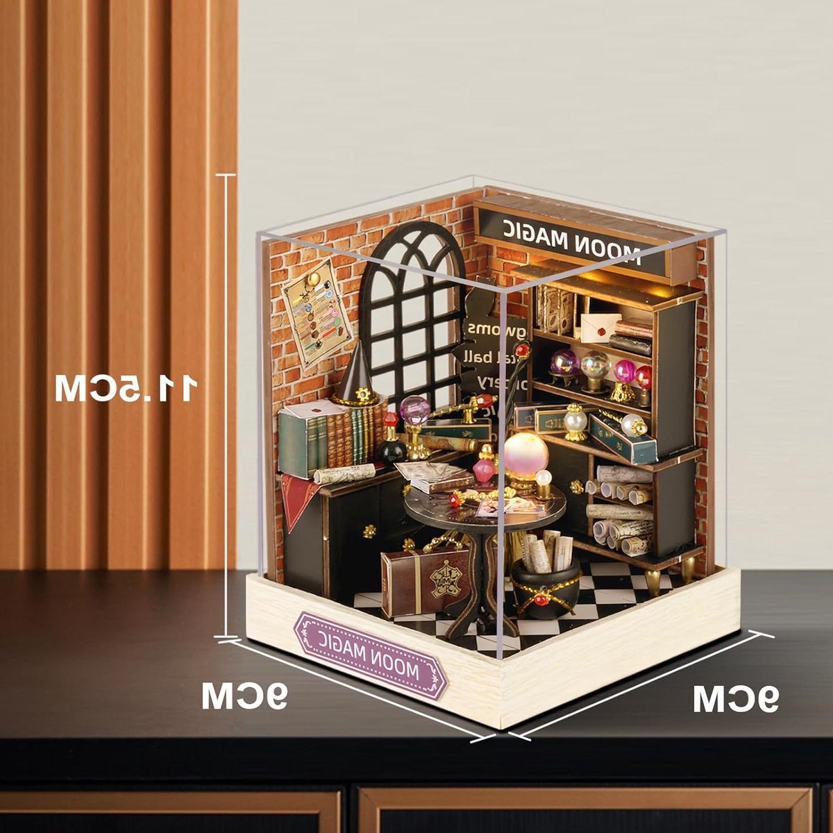Miniatuur Poppenhuis - Bouwpakket Huisje - Hobby Knutselen - Inclusief Meubels - Schaal 1:24 - Fantasie