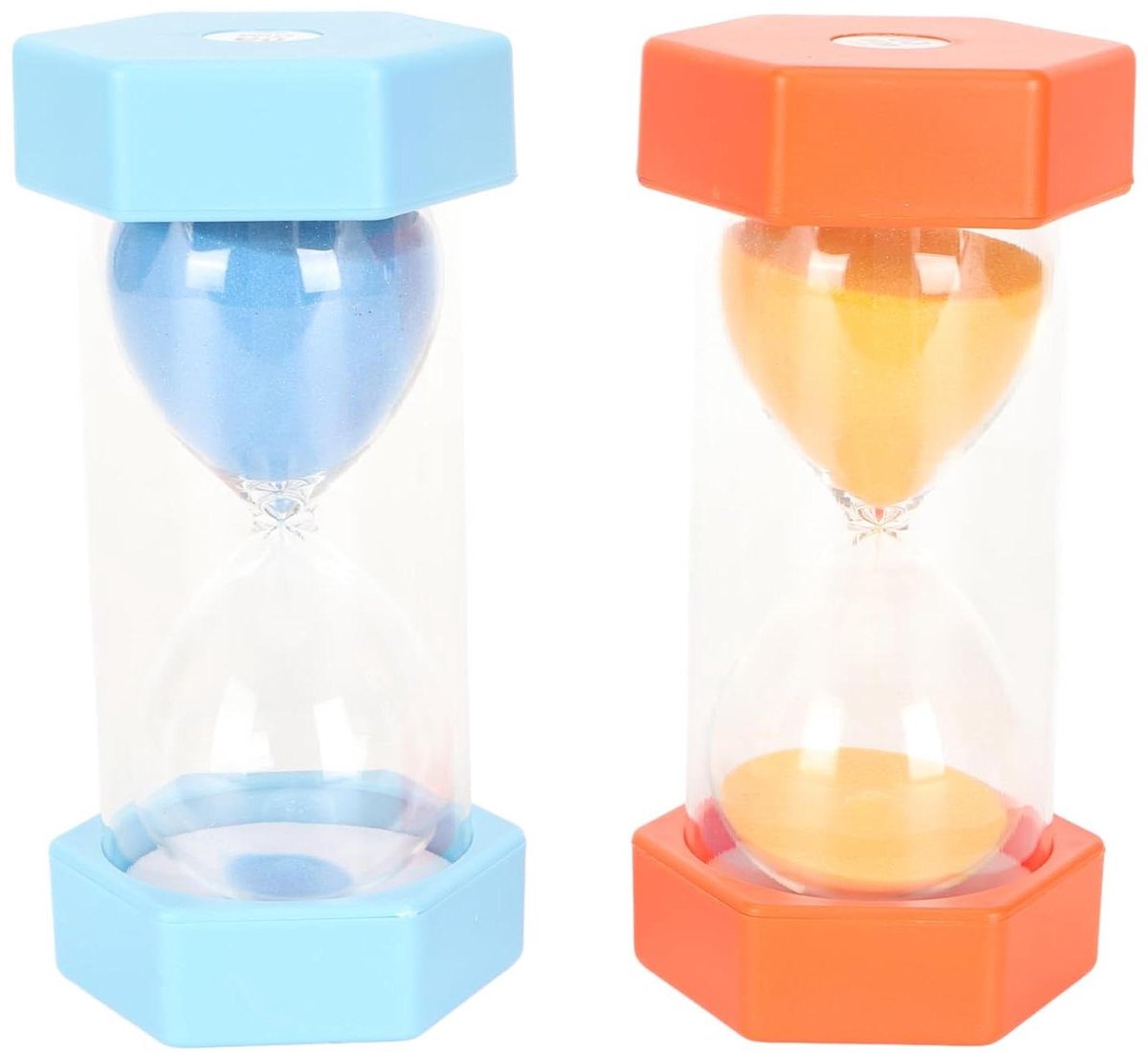 Zandloper Timer - Zandloper Keuken - Tijdbeheer Kinderen - Onbreekbaar Ontwerp - 60 Minuten - Blauw Oranje