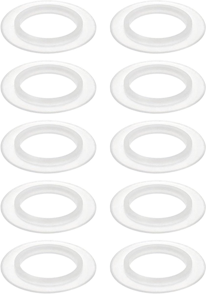 Siliconen O-ringen - Rubberen afdichting Pakking - Afvoer Afsluiten - Zelfnivellerend - 23 mm binnendiameter - Transparant
